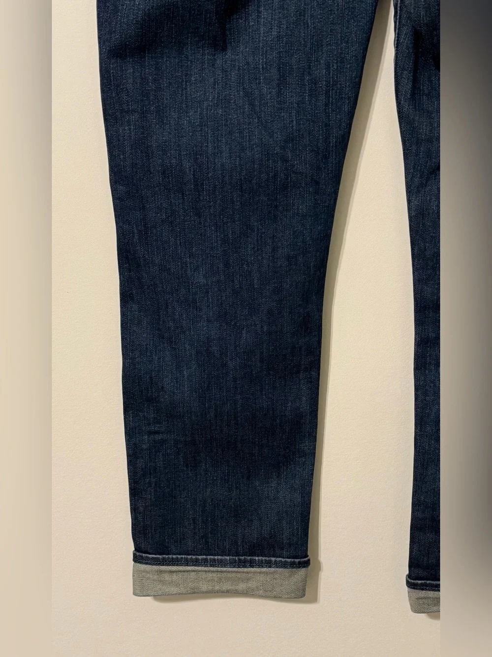 Holding Horses Slim Boyfriend Crop Jeans Womens 27 Blue Cuffed Mid Rise Denim